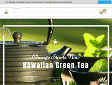 Tablet Screenshot of greenteahawaiistore.com